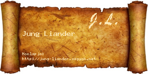 Jung Liander névjegykártya